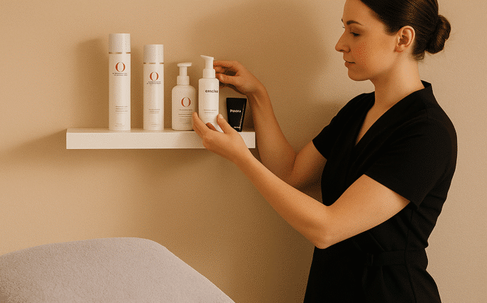 Woman with healthy glowing skin demonstrating winter skincare routine and bare skin beauty essentials for cold weather protection